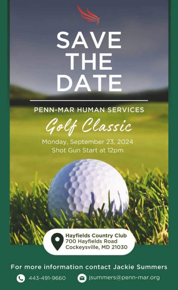 A graphic containing information about the 2024 Golf Classic.